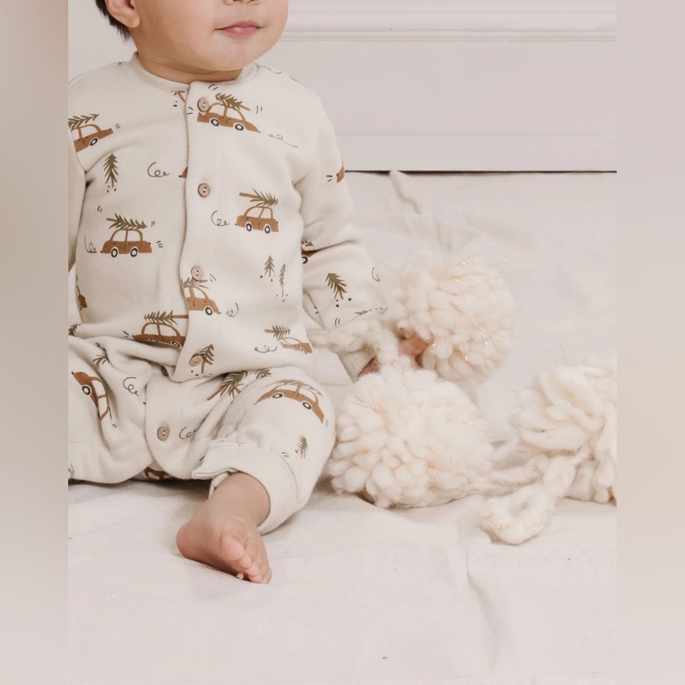 🆕 Rylee + Cru 🚗🌲 Fleece Jumpsuit in Home for the Holidays NWT